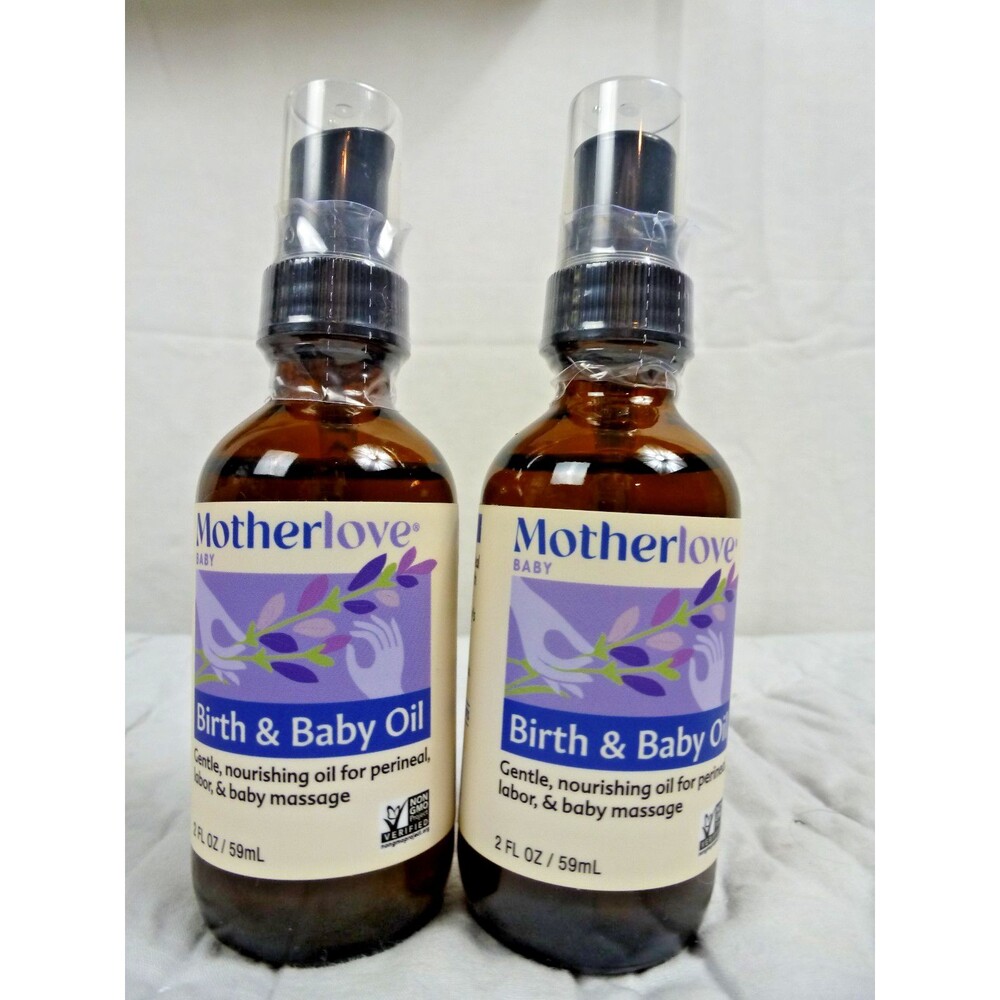 Motherlove Birth & Baby Oil, Set of 2, Gentle Lavender Scented Oil for Mom Baby